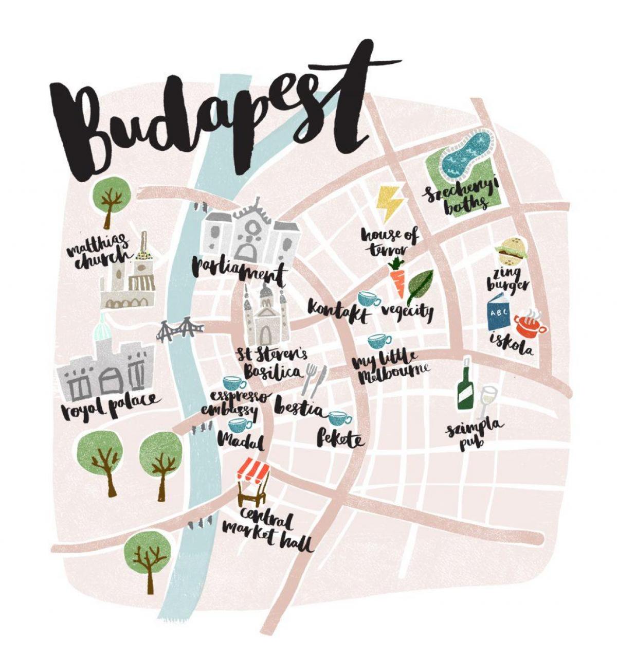 карта Будапешта афлайн
