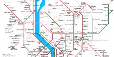 Карта метро Будапешта