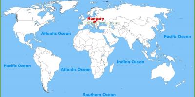 Карта свету Венгрыя Будапэшт