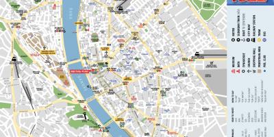Карта Будапешта пешшу