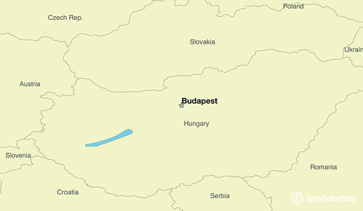 Будапешт, Венгрыя карта Еўропы