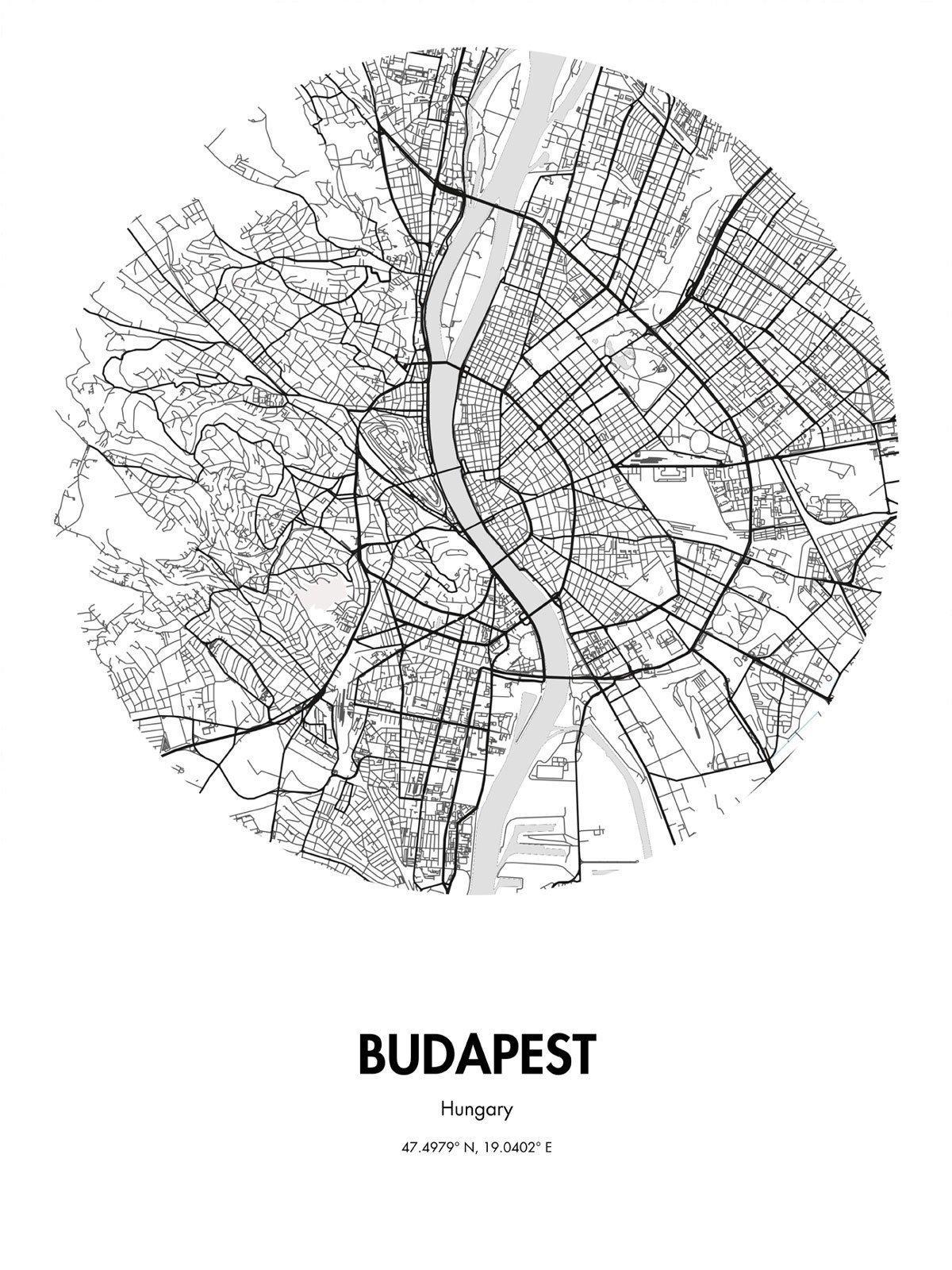 карта Будапешт, стрыт-арт