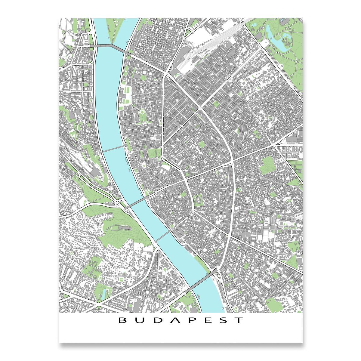 карта Будапешта друкаваць карту 