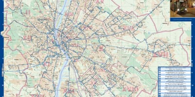 Будапешт начны аўтобус карце