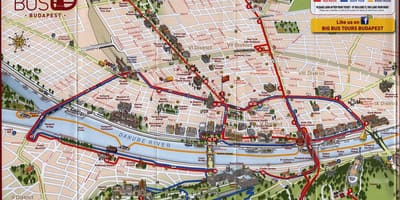 Вялікія аўтобусныя туры Будапешт карце