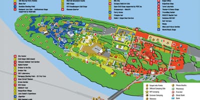 Карта Sziget у Будапешце