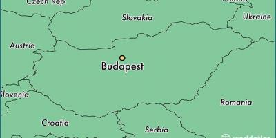 Карта Будапешта і суседніх краін